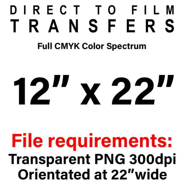 12x22 DTF Transfer Thumbnail